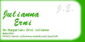 julianna erni business card